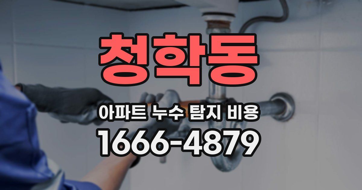 청학동 아파트 누수 탐지 비용
