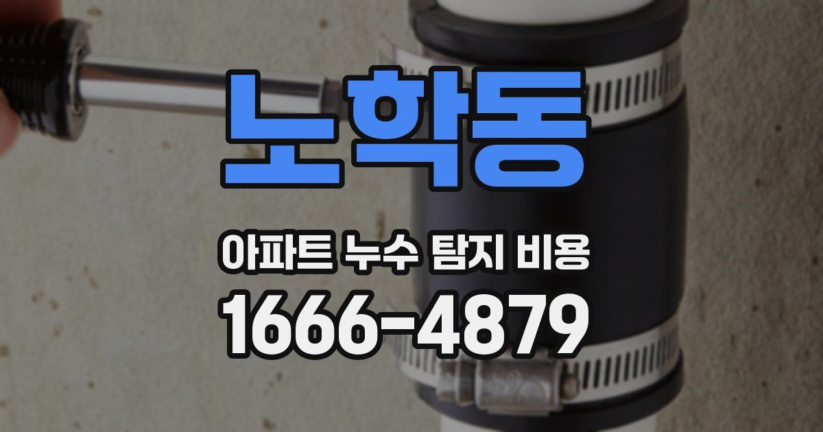 노학동 아파트 누수 탐지 비용