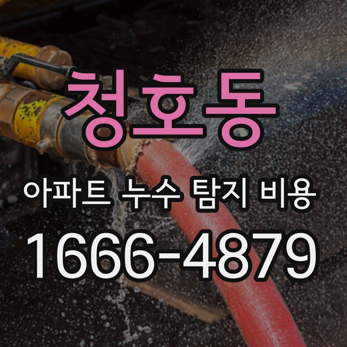 청호동 아파트 누수 탐지 비용