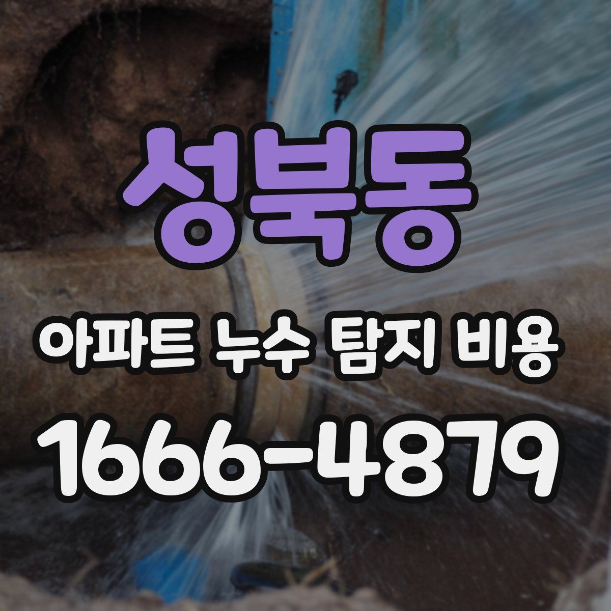 성북동 아파트 누수 탐지 비용
