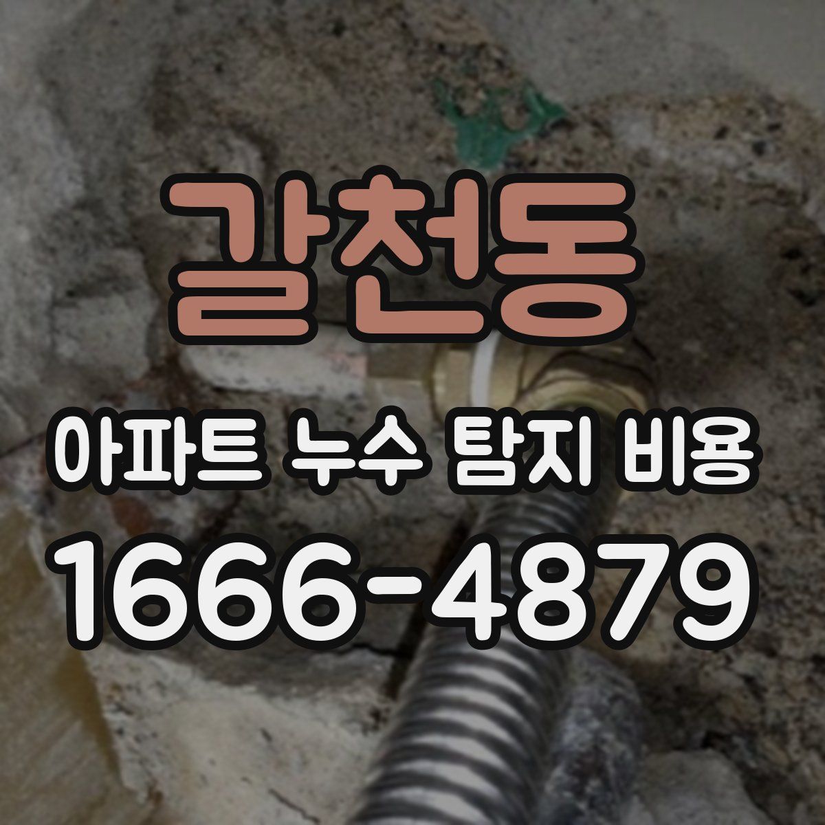 갈천동 아파트 누수 탐지 비용