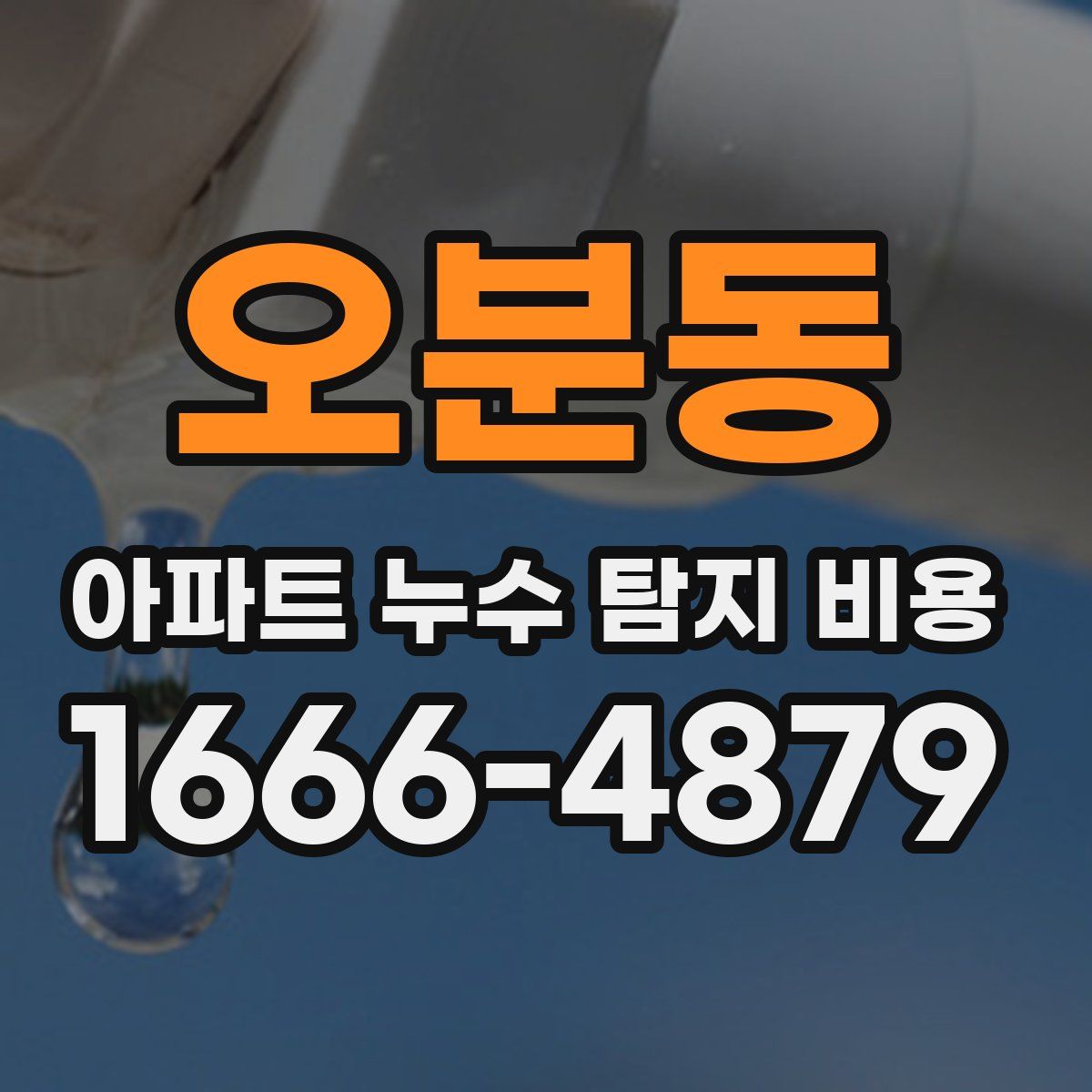 오분동 아파트 누수 탐지 비용