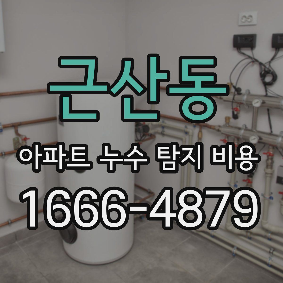 근산동 아파트 누수 탐지 비용