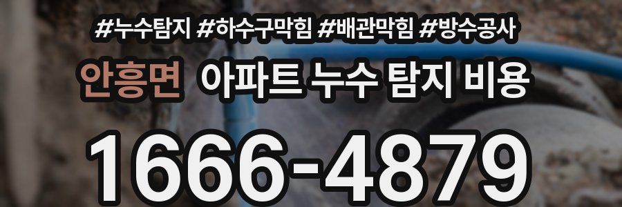 안흥면 아파트 누수 탐지 비용