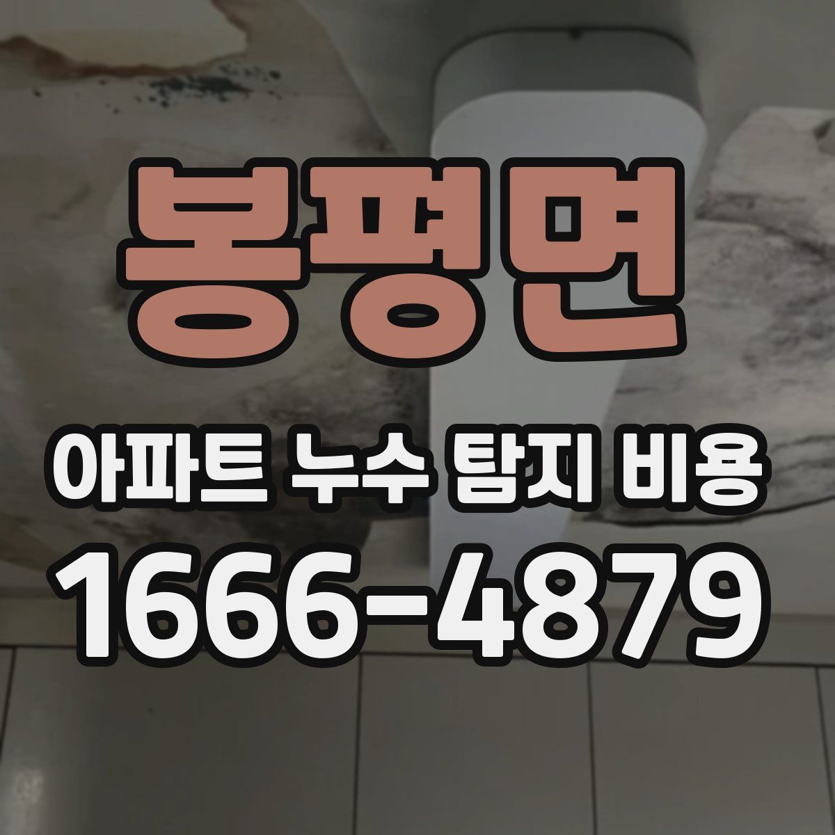 봉평면 아파트 누수 탐지 비용