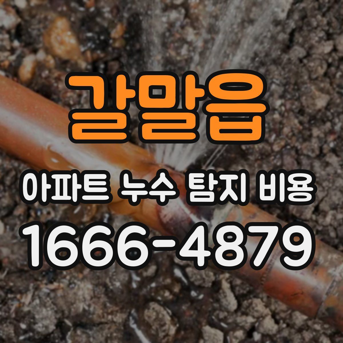 갈말읍 아파트 누수 탐지 비용