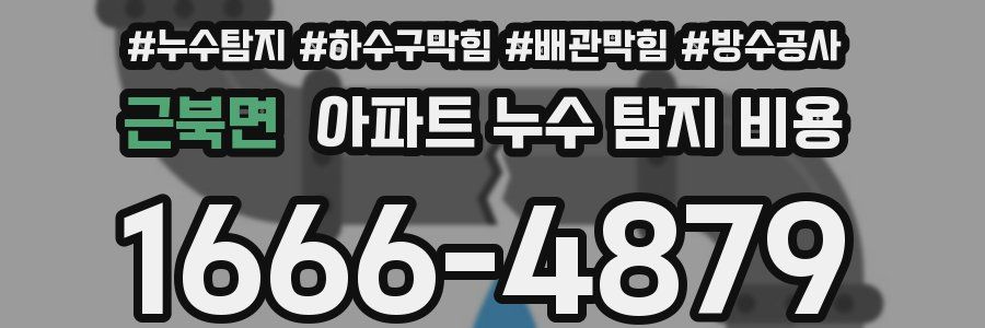 근북면 아파트 누수 탐지 비용