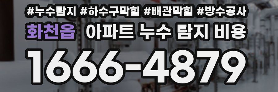 화천읍 아파트 누수 탐지 비용