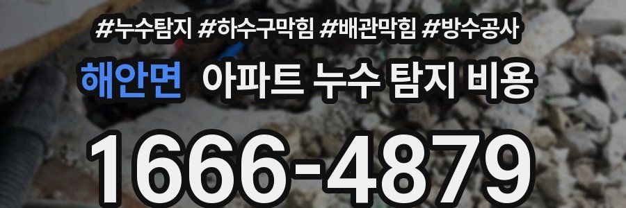 해안면 아파트 누수 탐지 비용