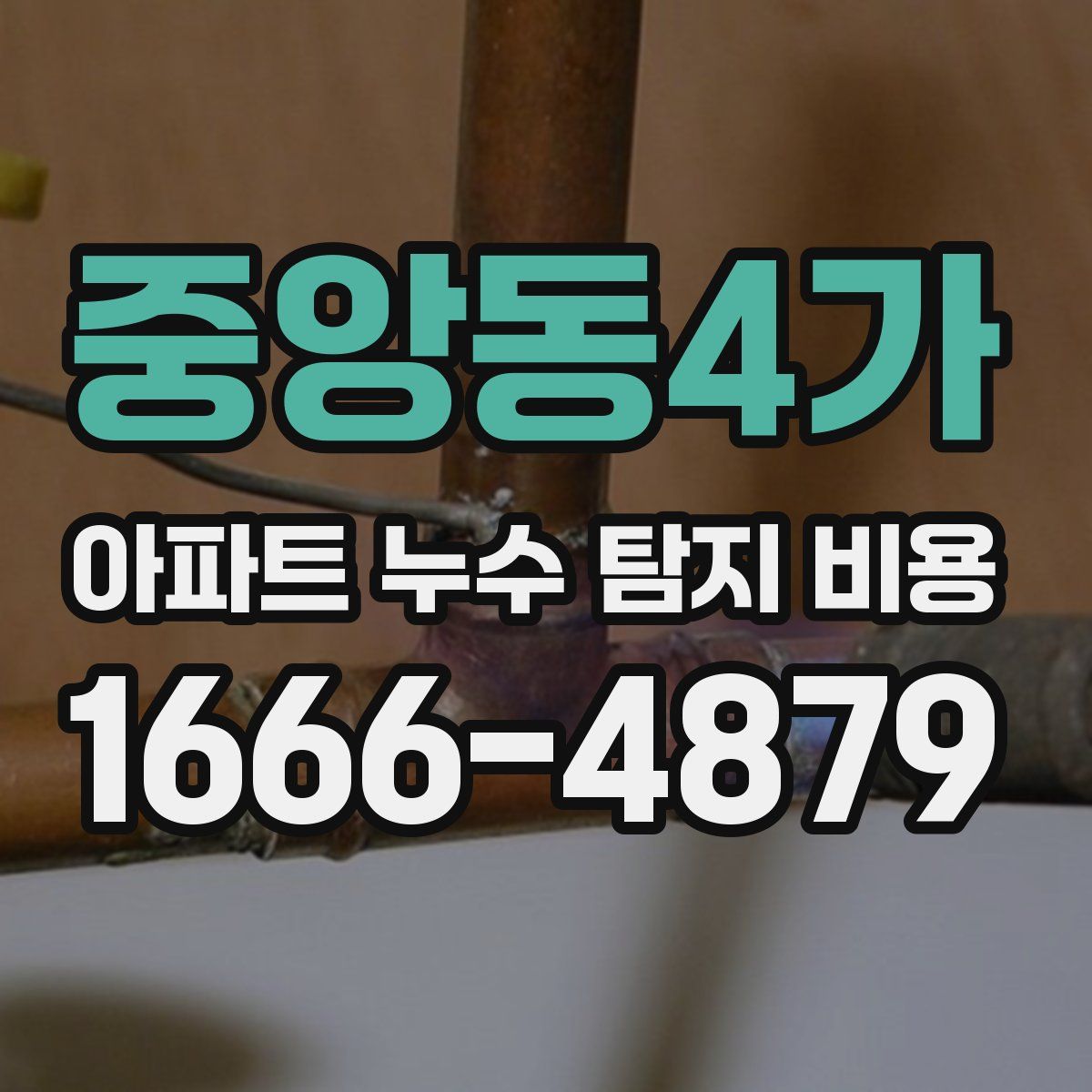 중앙동4가 아파트 누수 탐지 비용