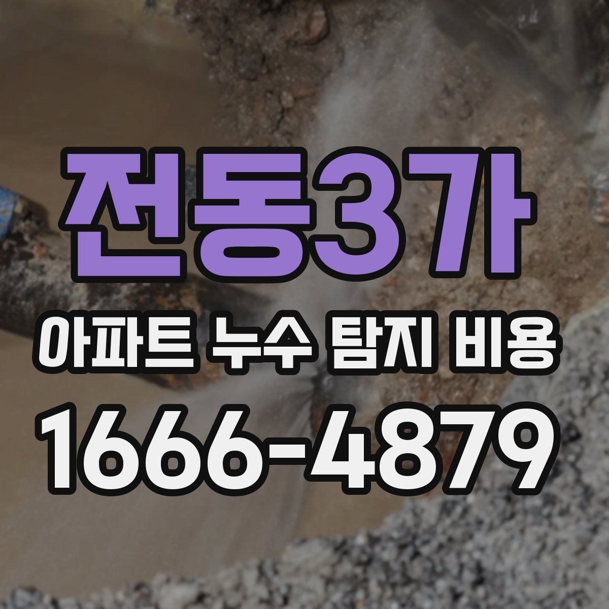 전동3가 아파트 누수 탐지 비용