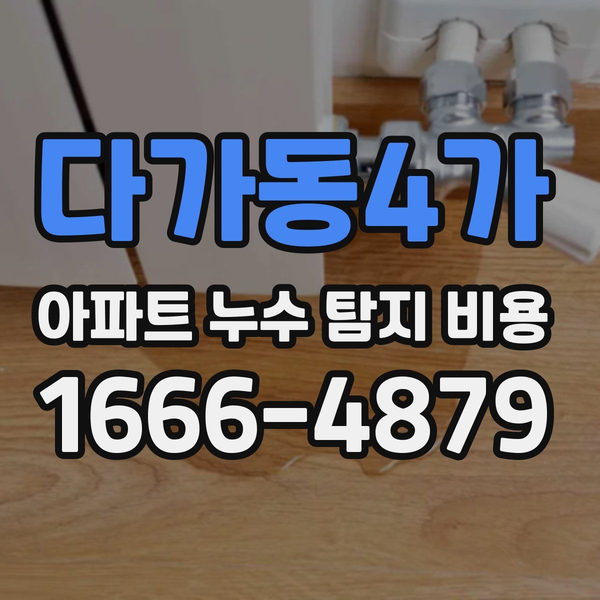 다가동4가 아파트 누수 탐지 비용