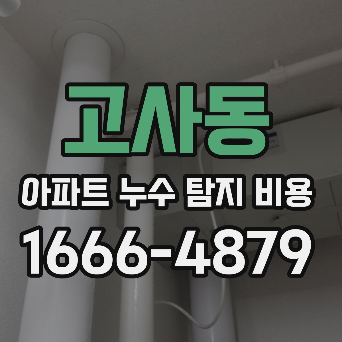 고사동 아파트 누수 탐지 비용