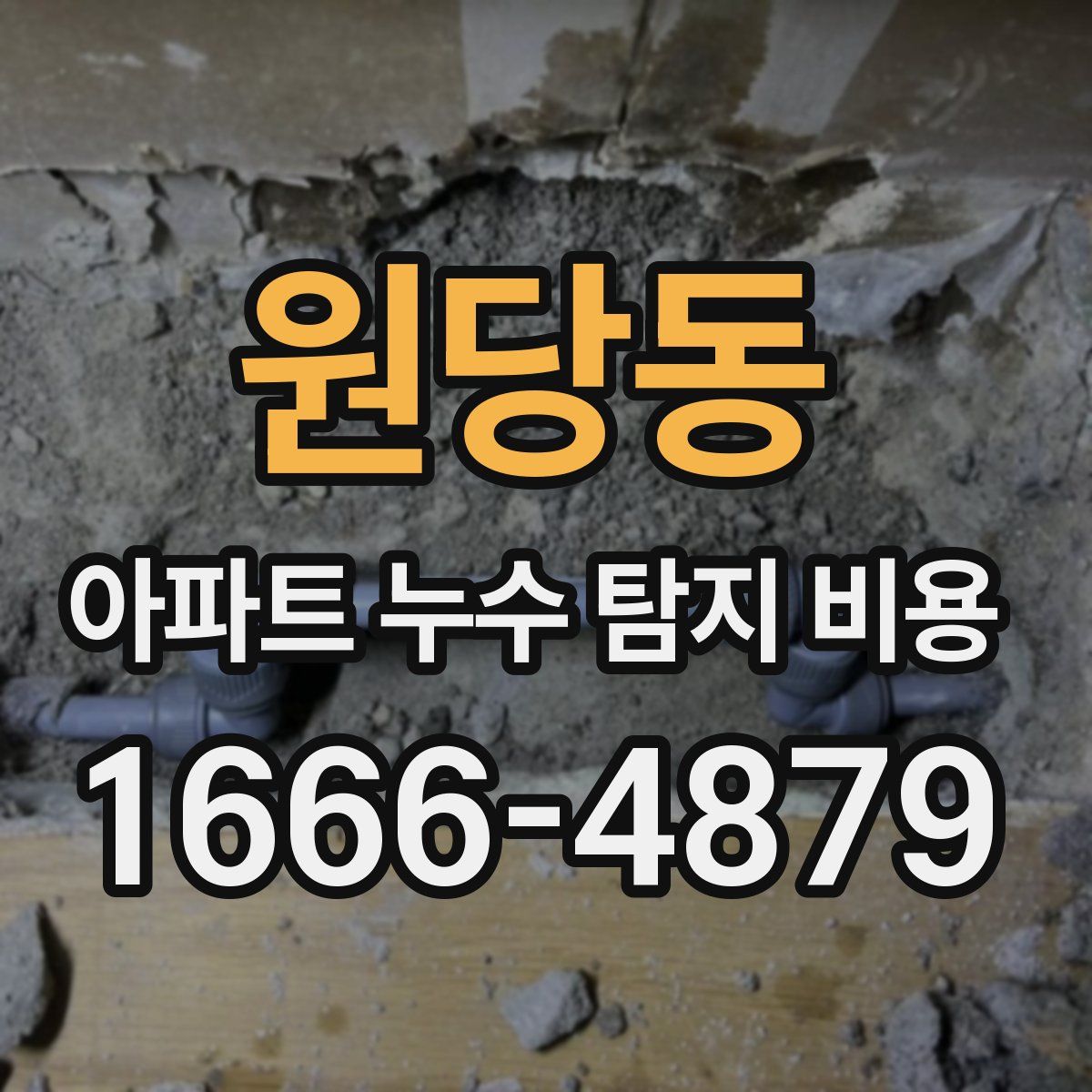 원당동 아파트 누수 탐지 비용