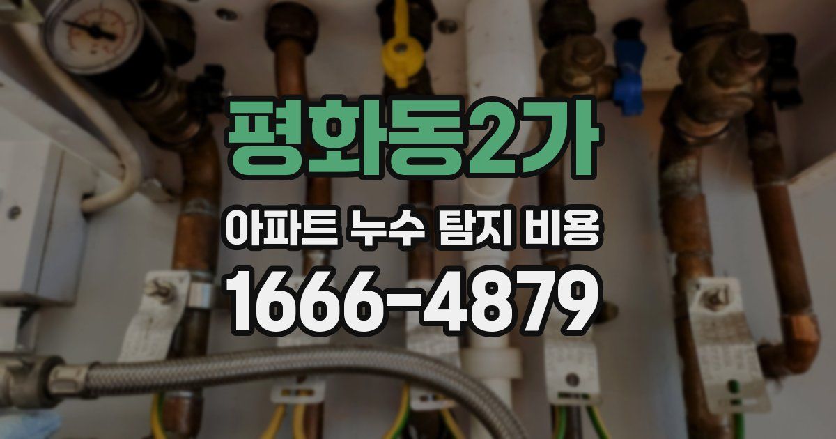 평화동2가 아파트 누수 탐지 비용