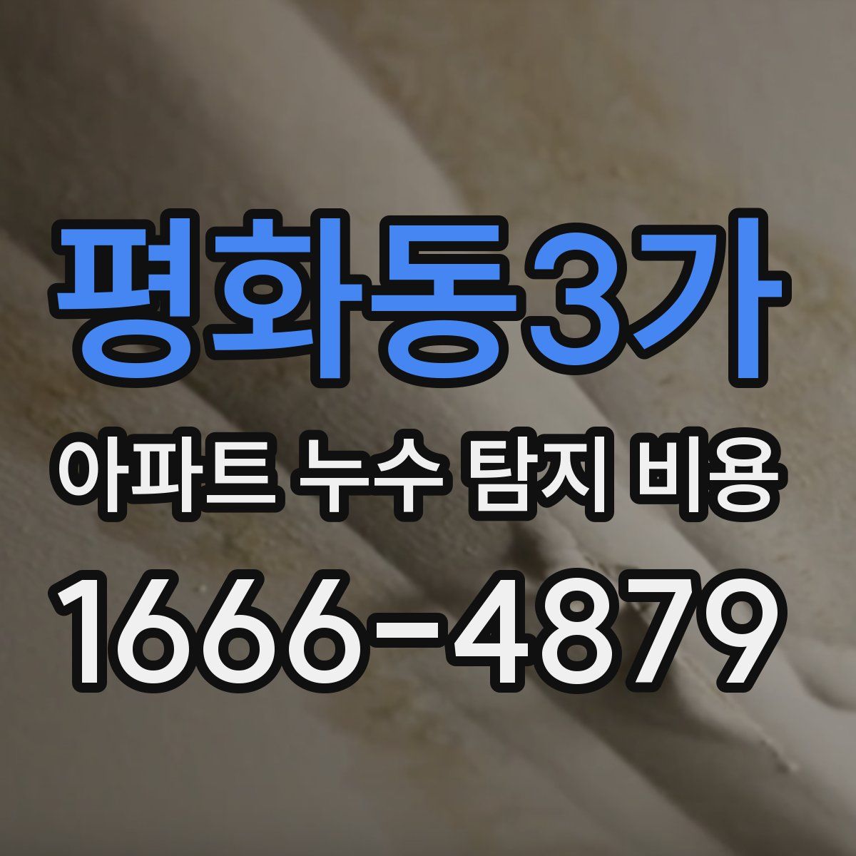평화동3가 아파트 누수 탐지 비용
