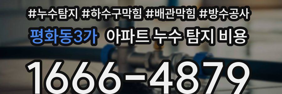 평화동3가 아파트 누수 탐지 비용