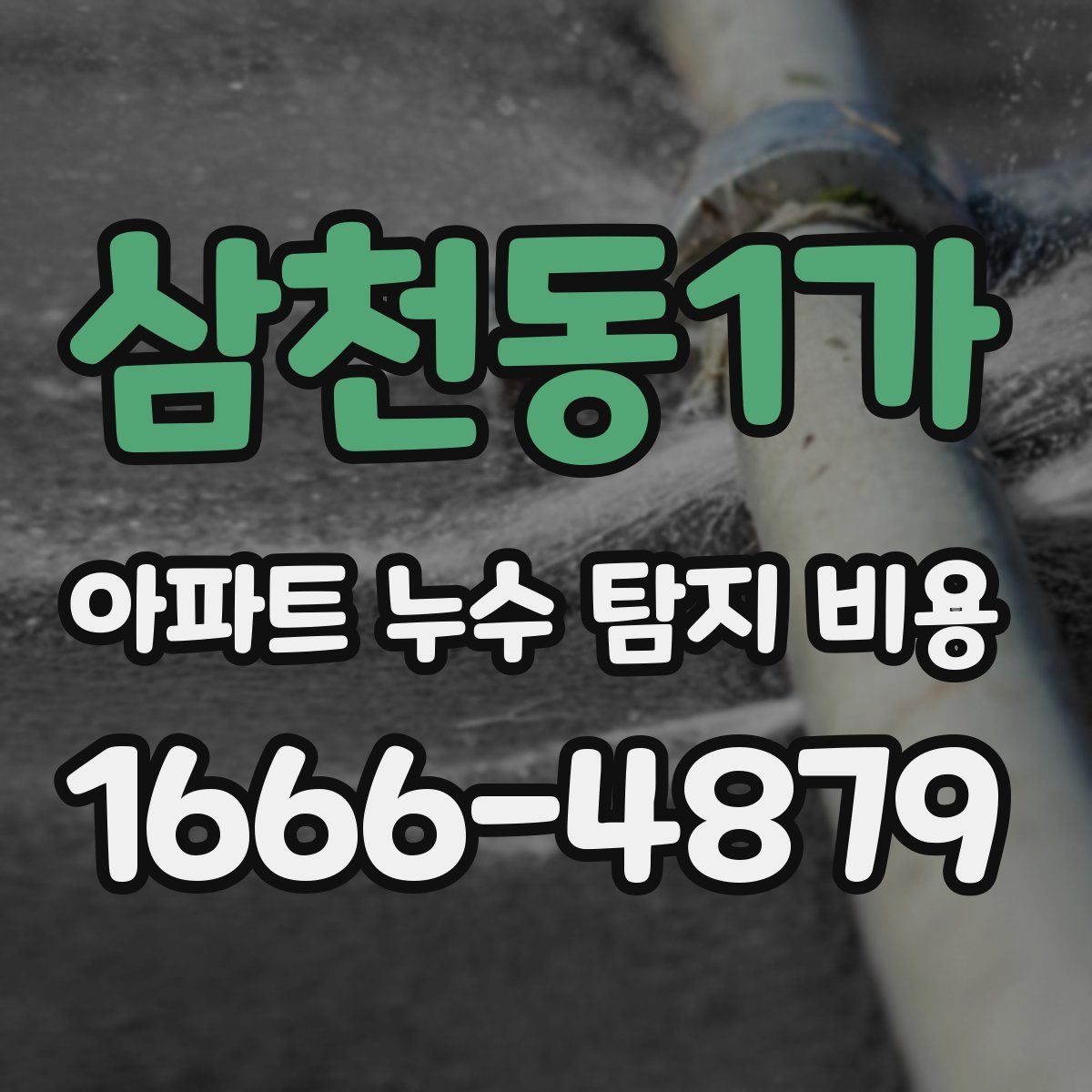 삼천동1가 아파트 누수 탐지 비용