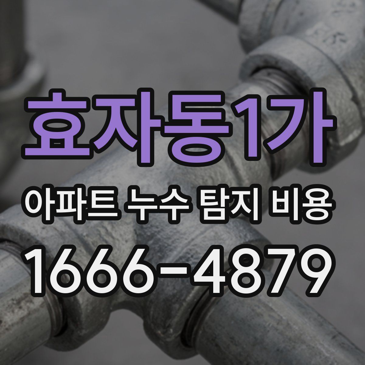 효자동1가 아파트 누수 탐지 비용