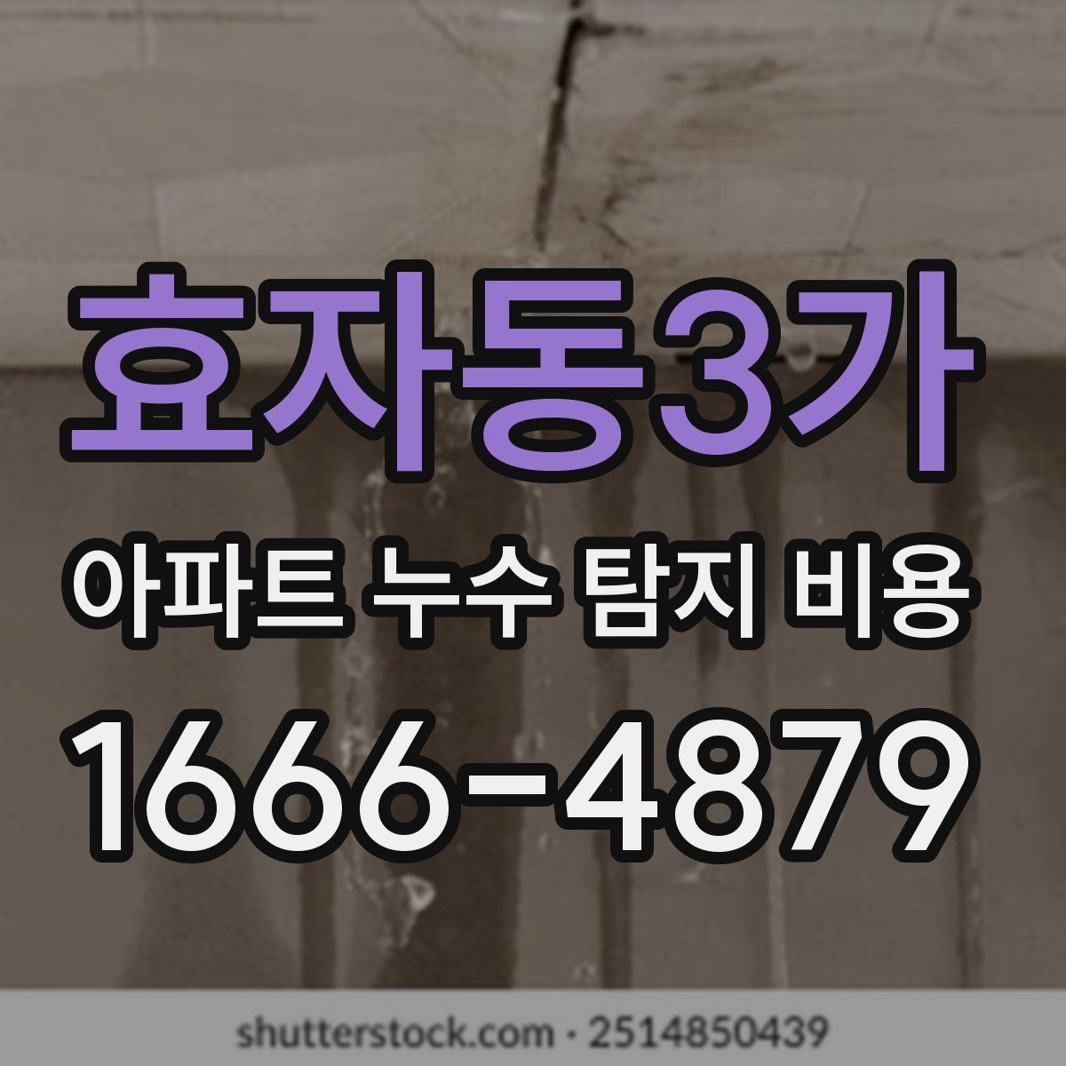 효자동3가 아파트 누수 탐지 비용