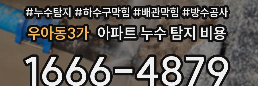 우아동3가 아파트 누수 탐지 비용