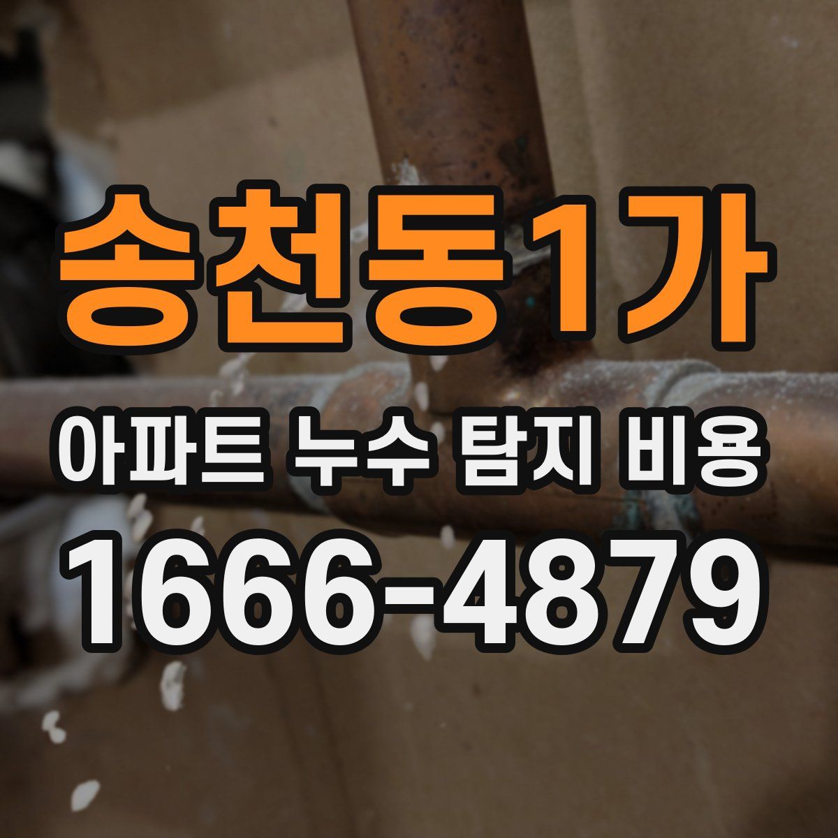 송천동1가 아파트 누수 탐지 비용