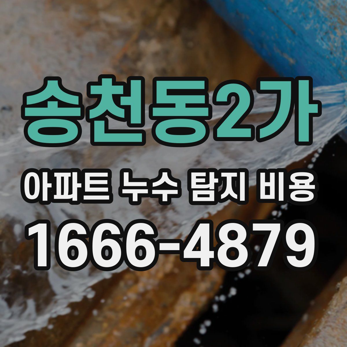 송천동2가 아파트 누수 탐지 비용