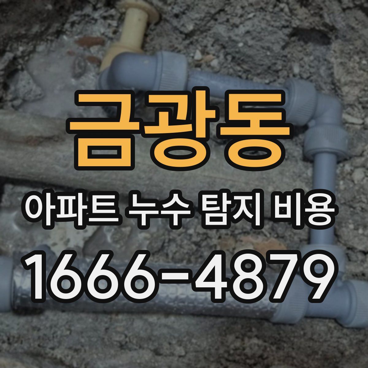 금광동 아파트 누수 탐지 비용