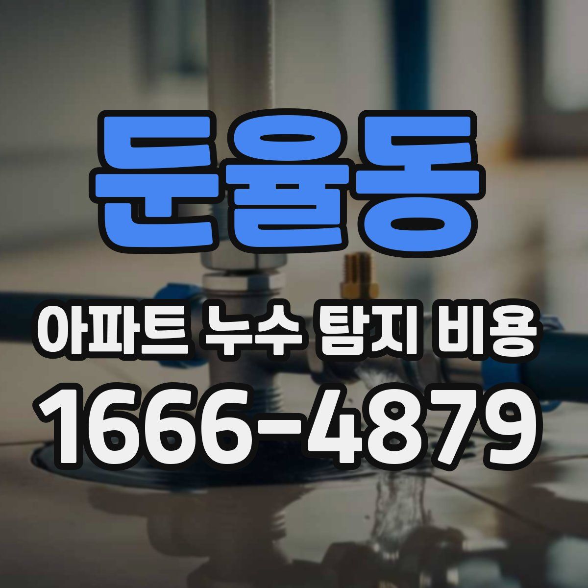 둔율동 아파트 누수 탐지 비용