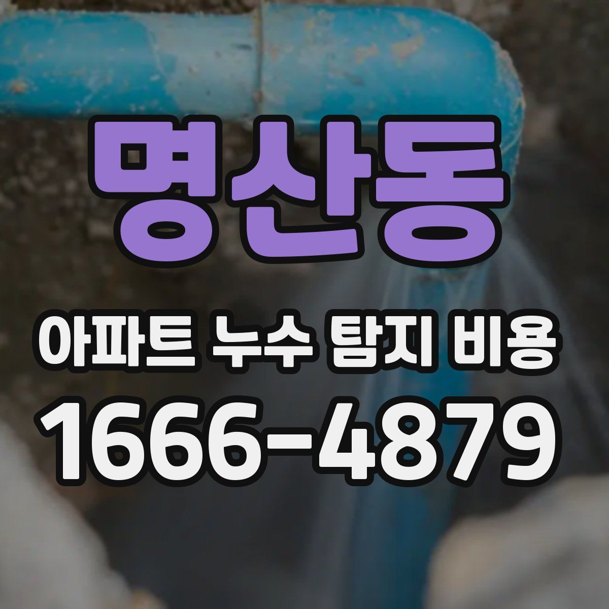 명산동 아파트 누수 탐지 비용