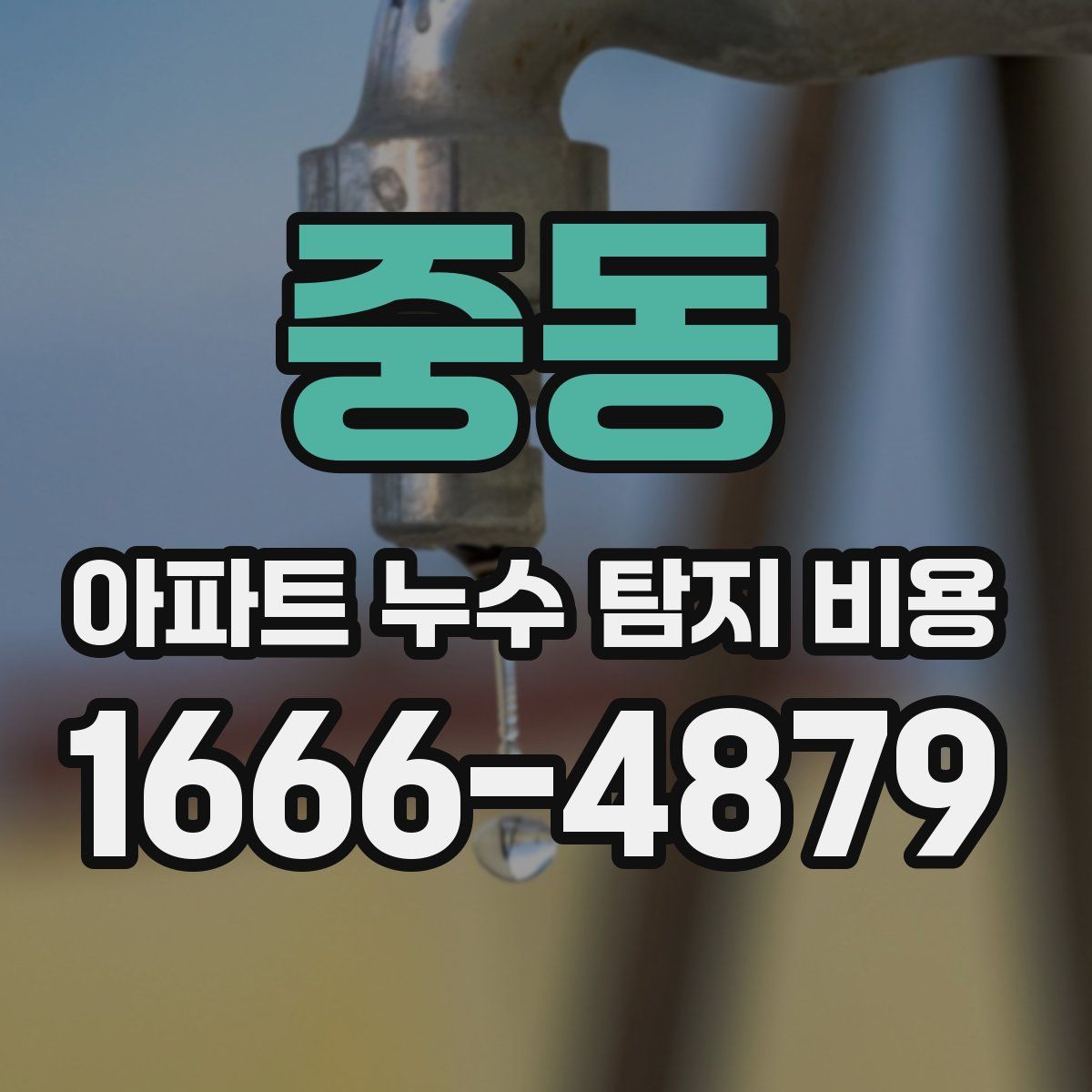 중동 아파트 누수 탐지 비용