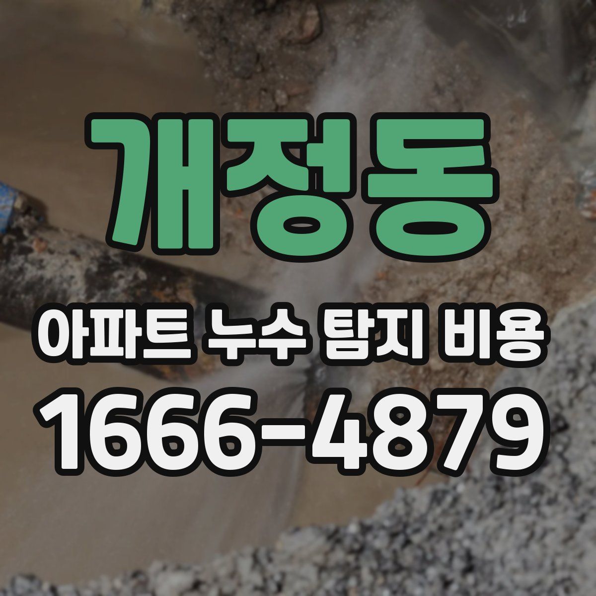개정동 아파트 누수 탐지 비용