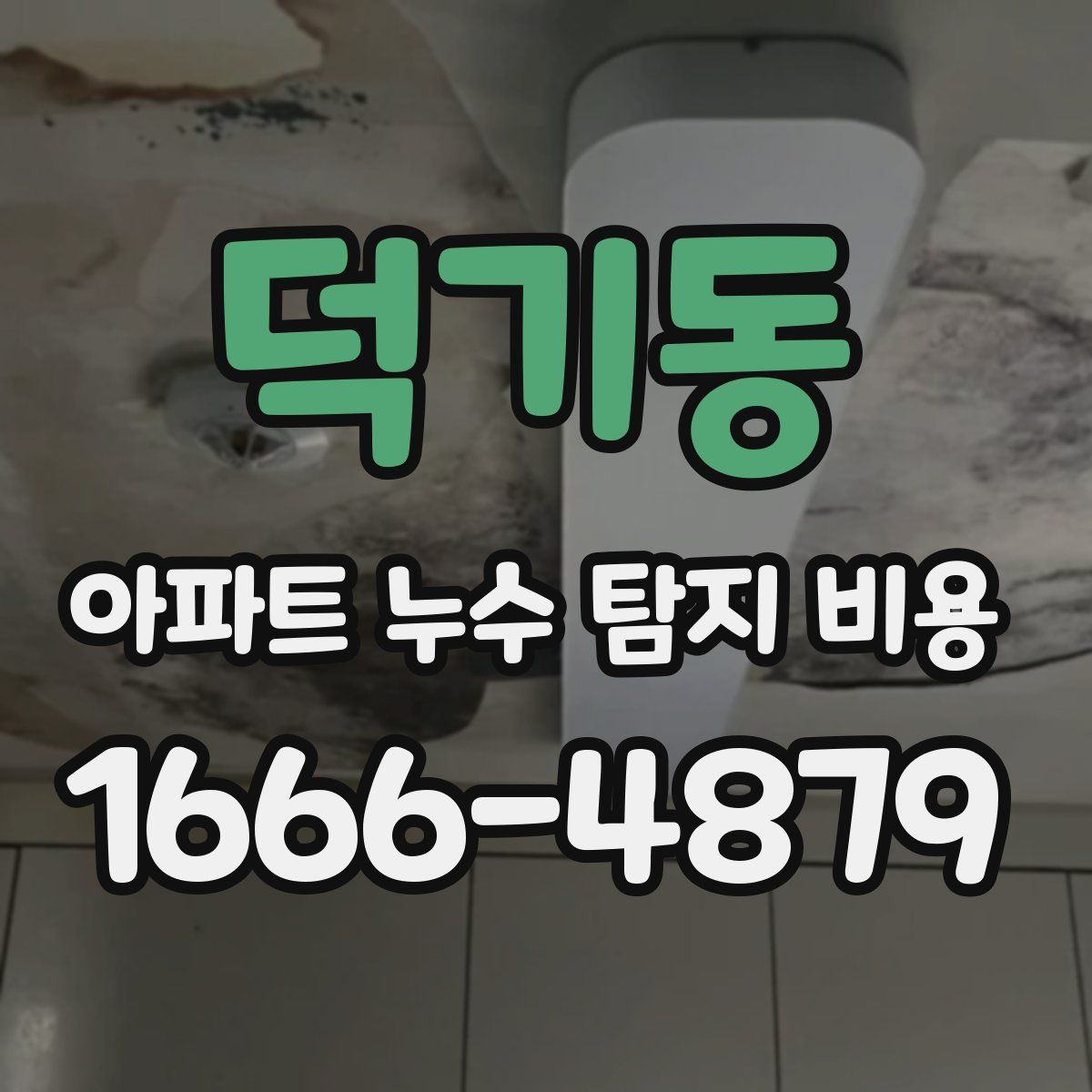 덕기동 아파트 누수 탐지 비용