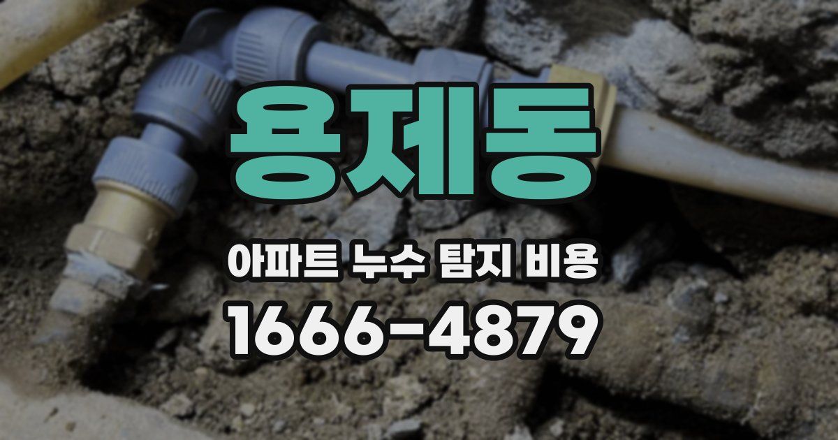 용제동 아파트 누수 탐지 비용