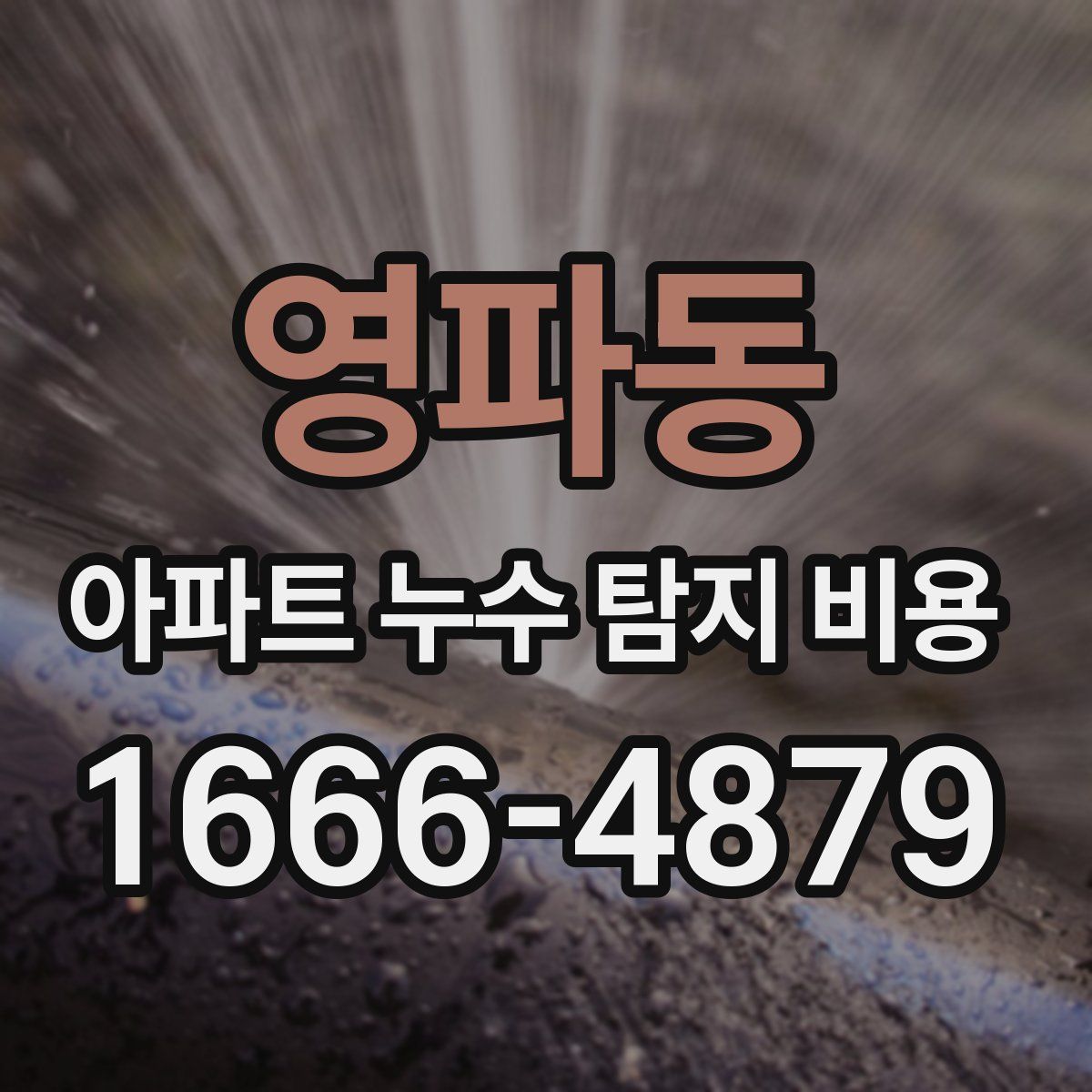영파동 아파트 누수 탐지 비용