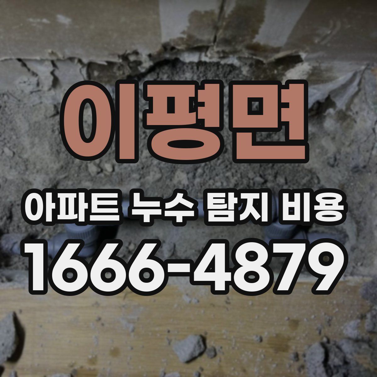 이평면 아파트 누수 탐지 비용