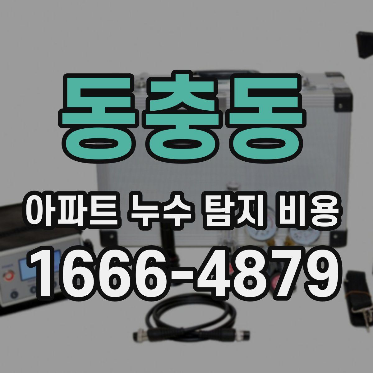 동충동 아파트 누수 탐지 비용