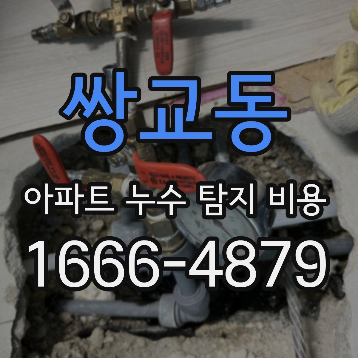 쌍교동 아파트 누수 탐지 비용