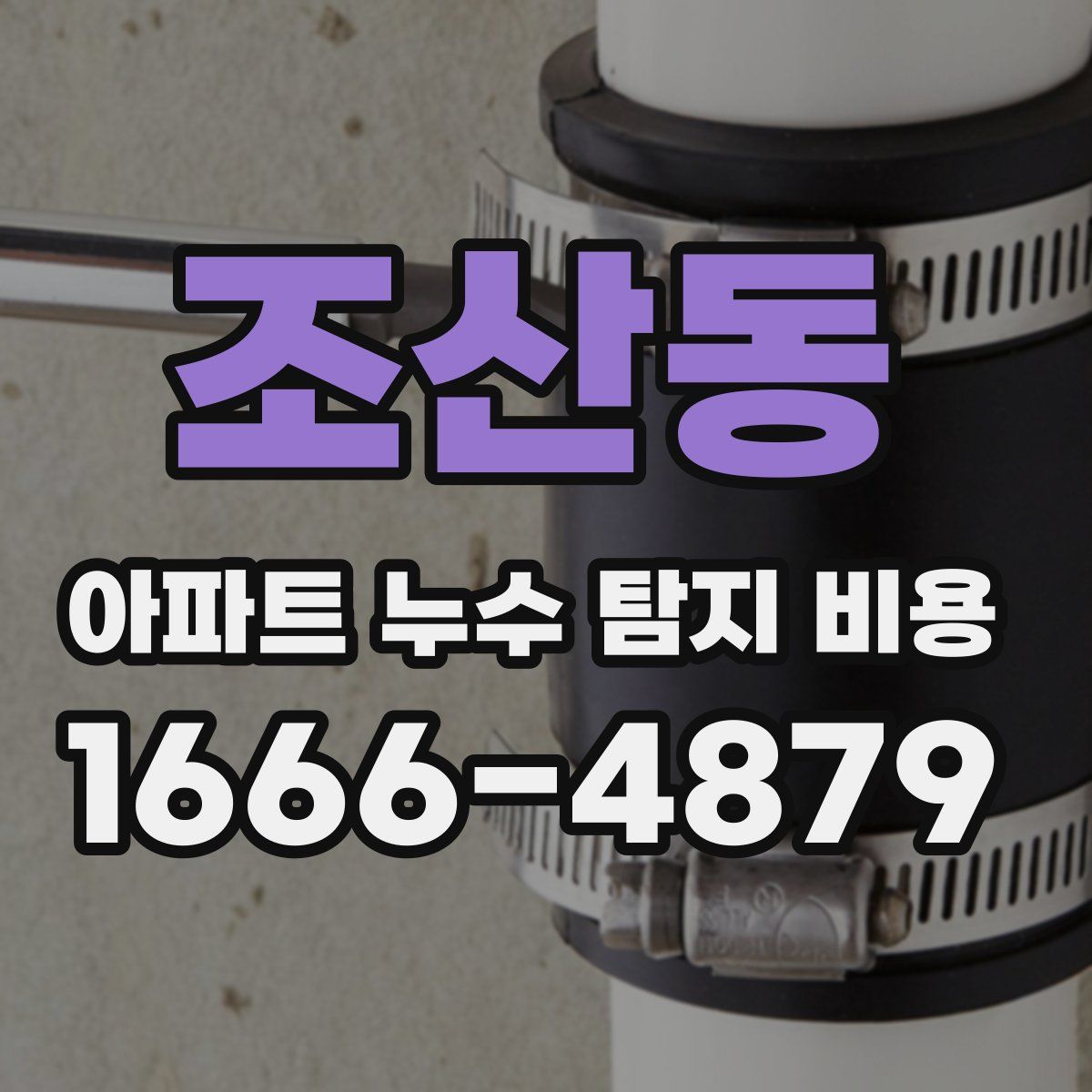 조산동 아파트 누수 탐지 비용