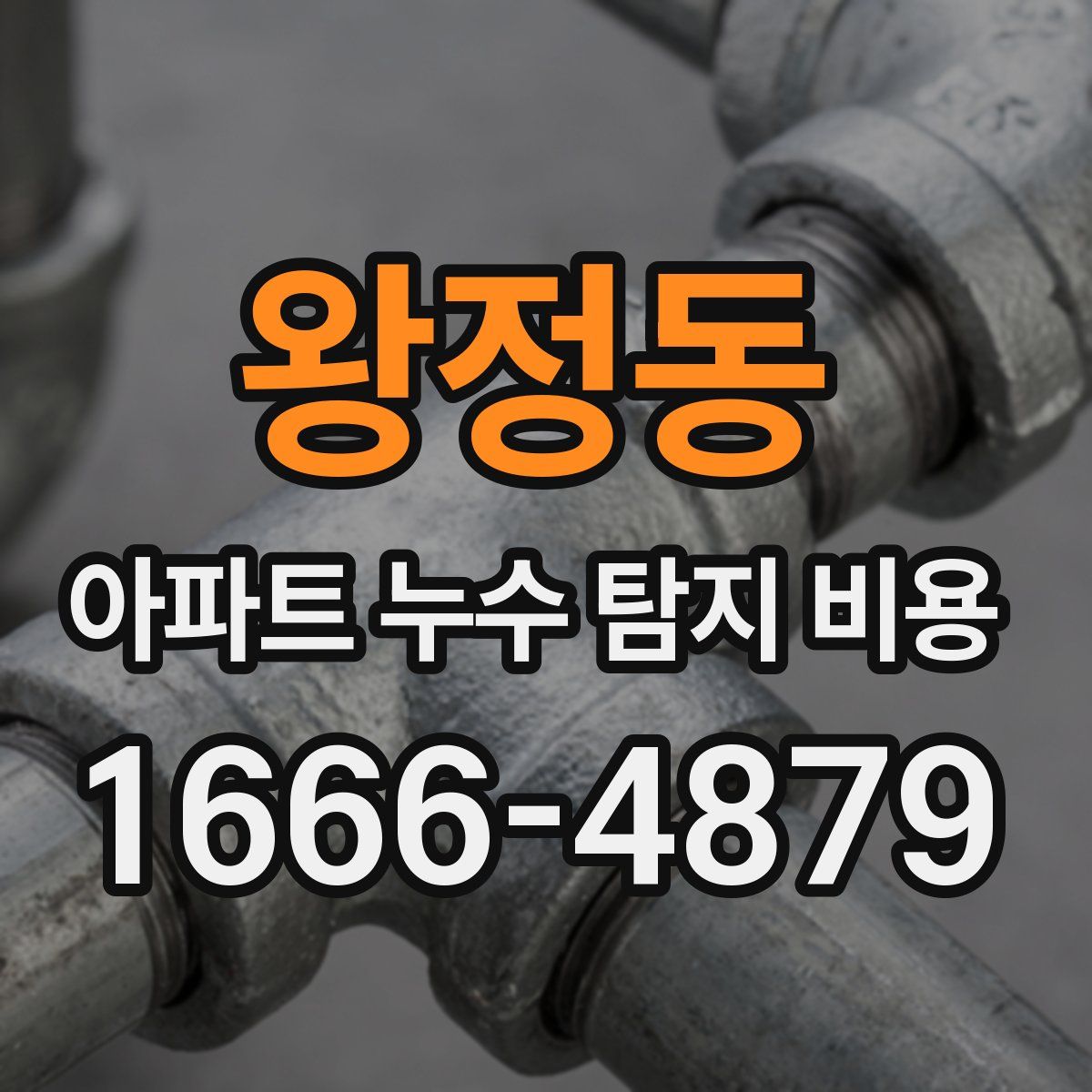왕정동 아파트 누수 탐지 비용