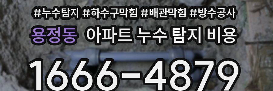 용정동 아파트 누수 탐지 비용