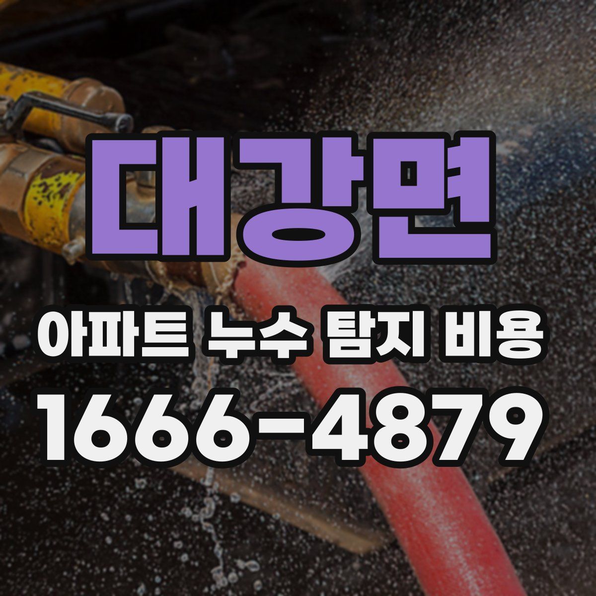 대강면 아파트 누수 탐지 비용