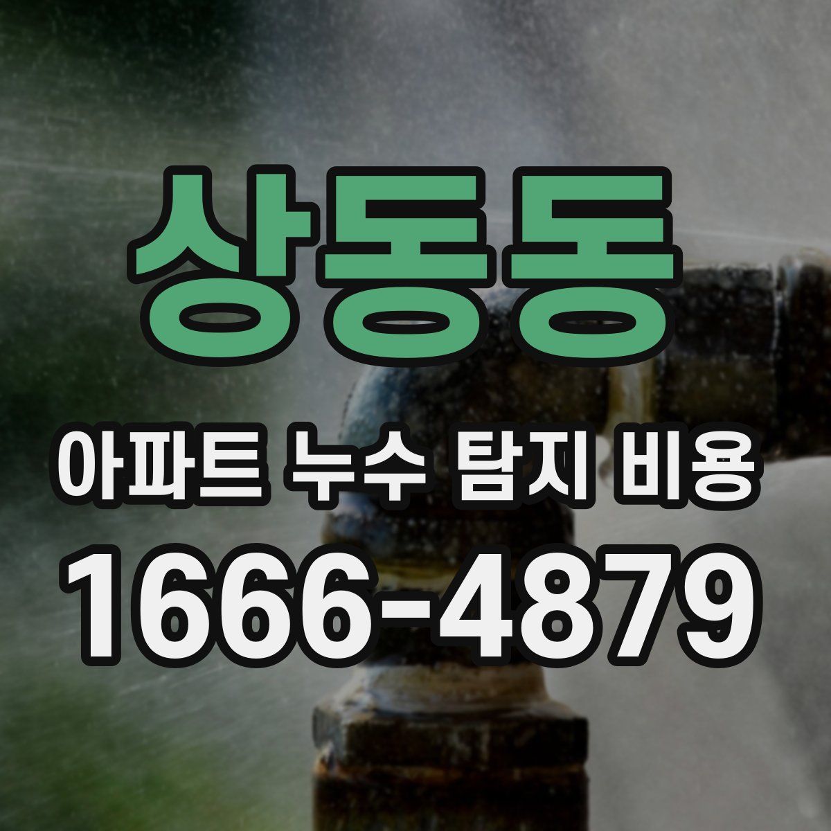 상동동 아파트 누수 탐지 비용