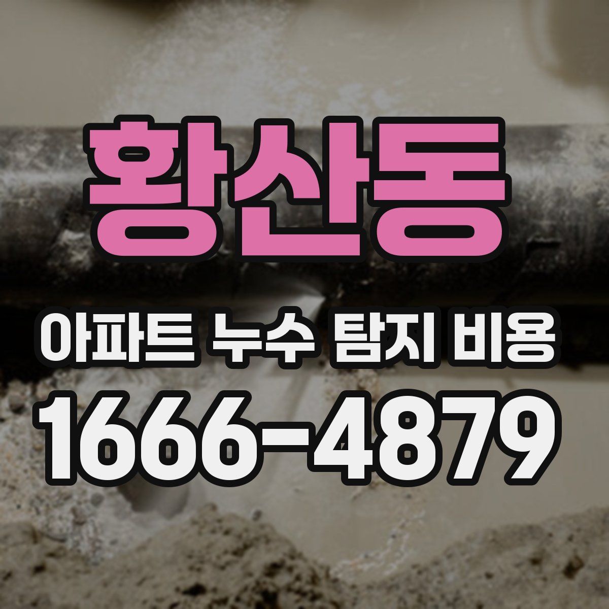 황산동 아파트 누수 탐지 비용