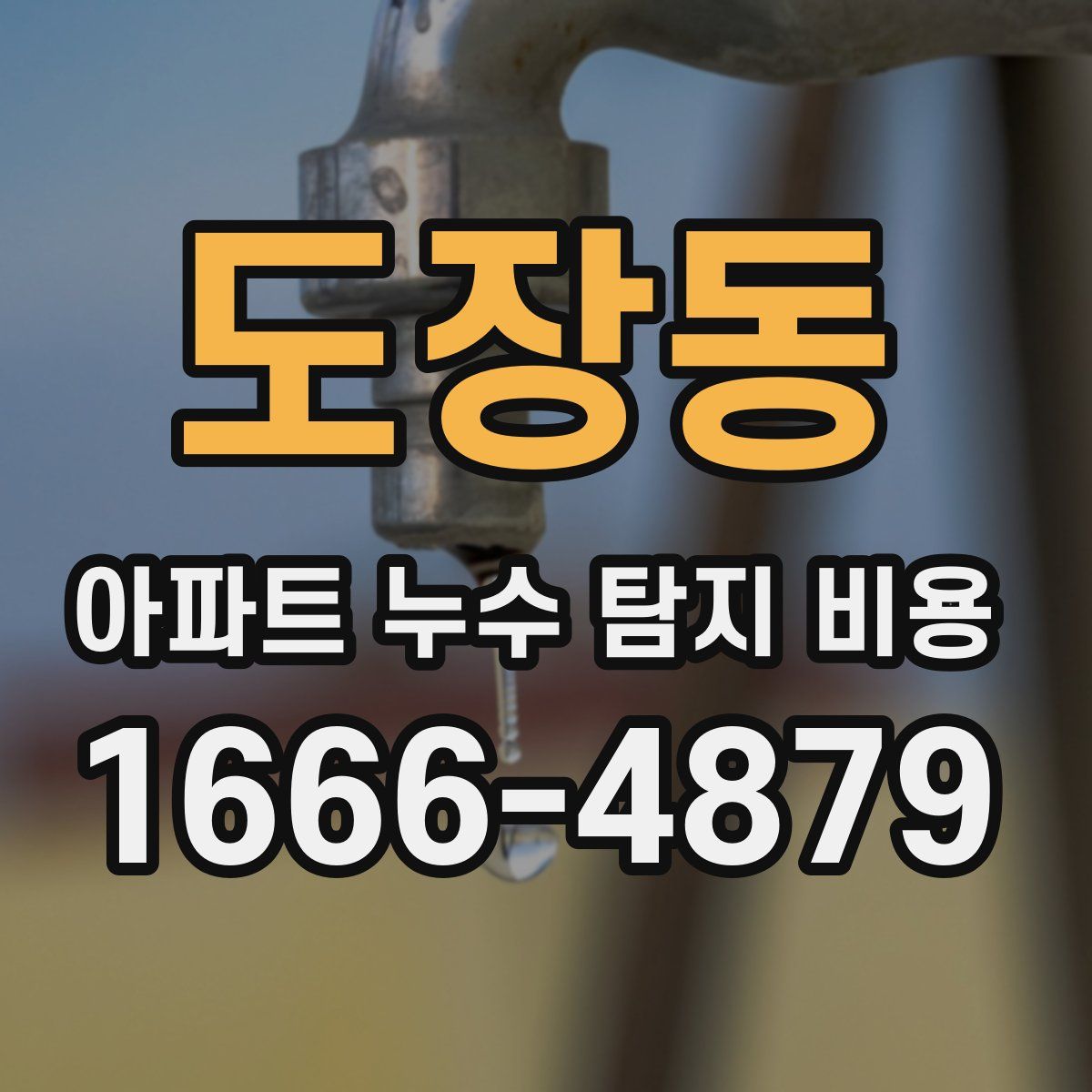 도장동 아파트 누수 탐지 비용