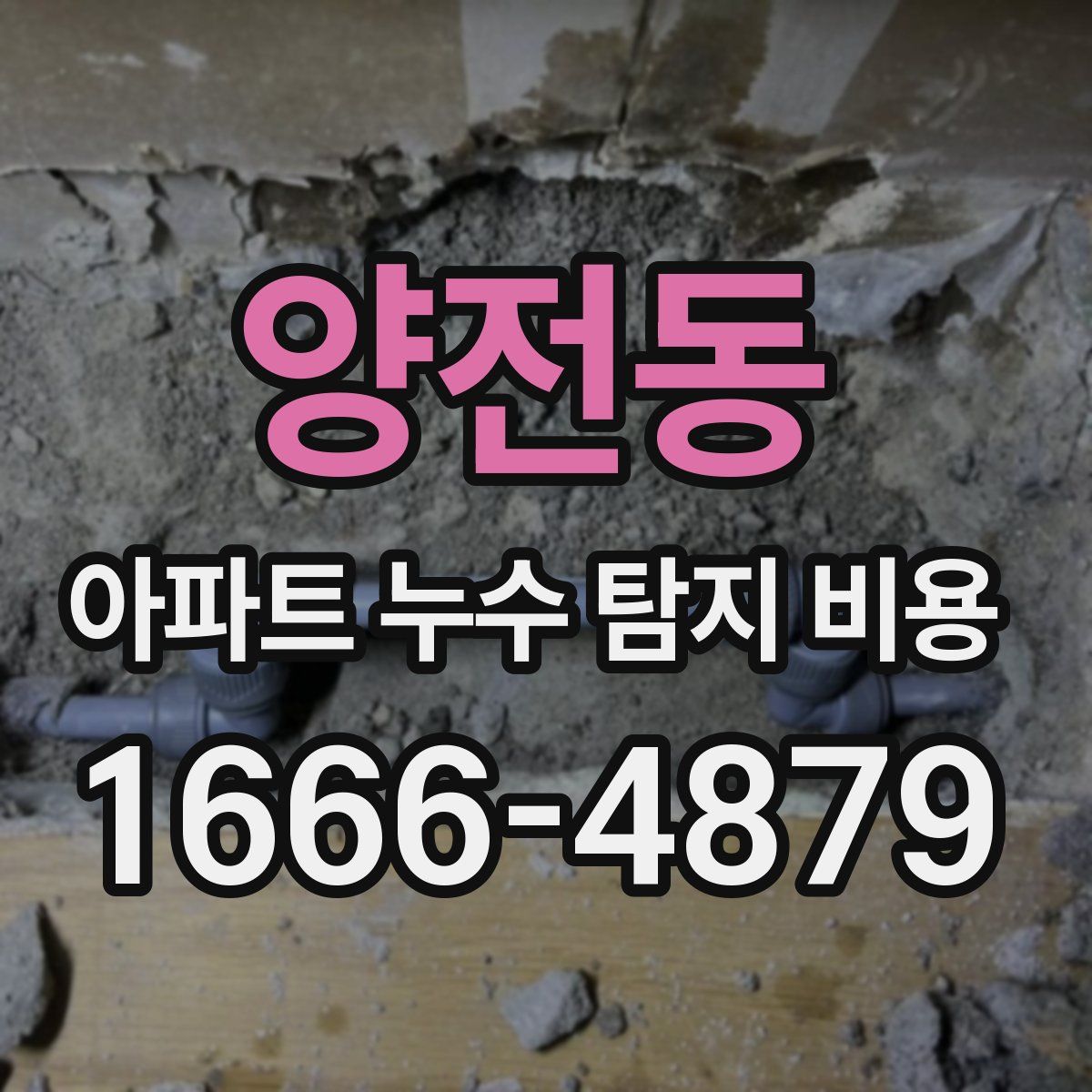 양전동 아파트 누수 탐지 비용