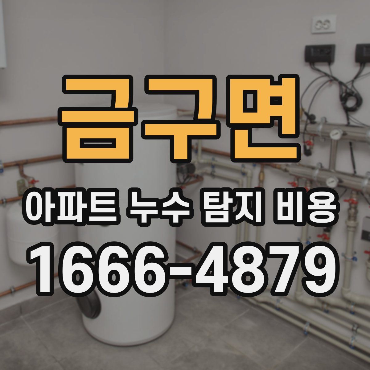 금구면 아파트 누수 탐지 비용