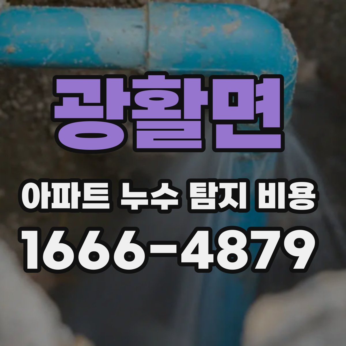광활면 아파트 누수 탐지 비용