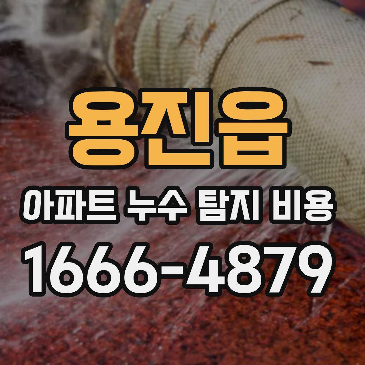 용진읍 아파트 누수 탐지 비용