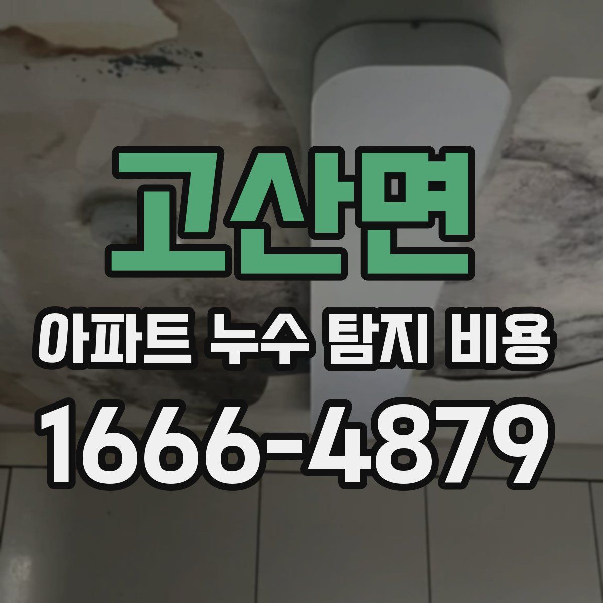 고산면 아파트 누수 탐지 비용